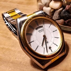 Seiko Gold and Silver Men's Watch